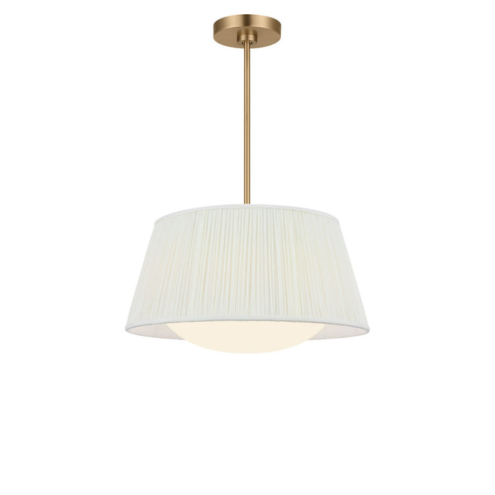 Generation Lighting - GLP1873SBE - Three Light Pendant - Vilera - Satin Brass