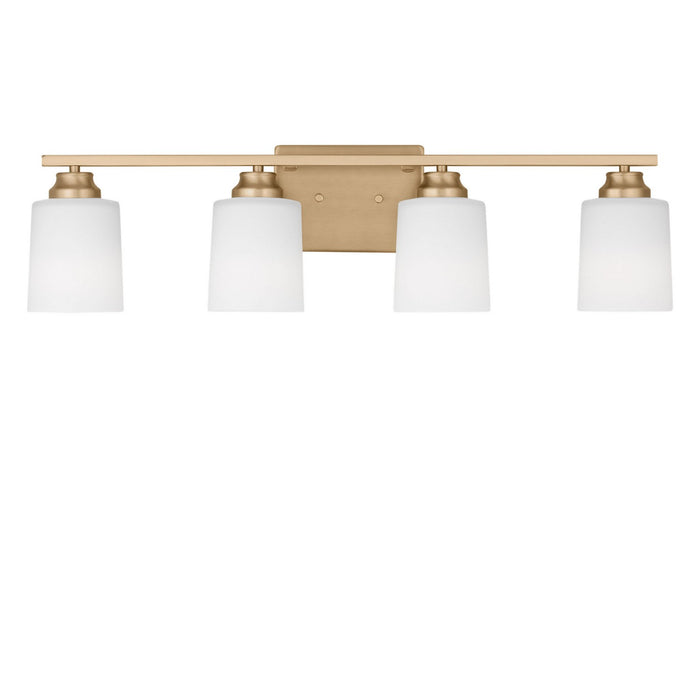 Generation Lighting - 4420904EN3-848 - Four Light Bath - Vinton - Satin Brass