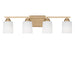 Generation Lighting - 4420904EN3-848 - Four Light Bath - Vinton - Satin Brass