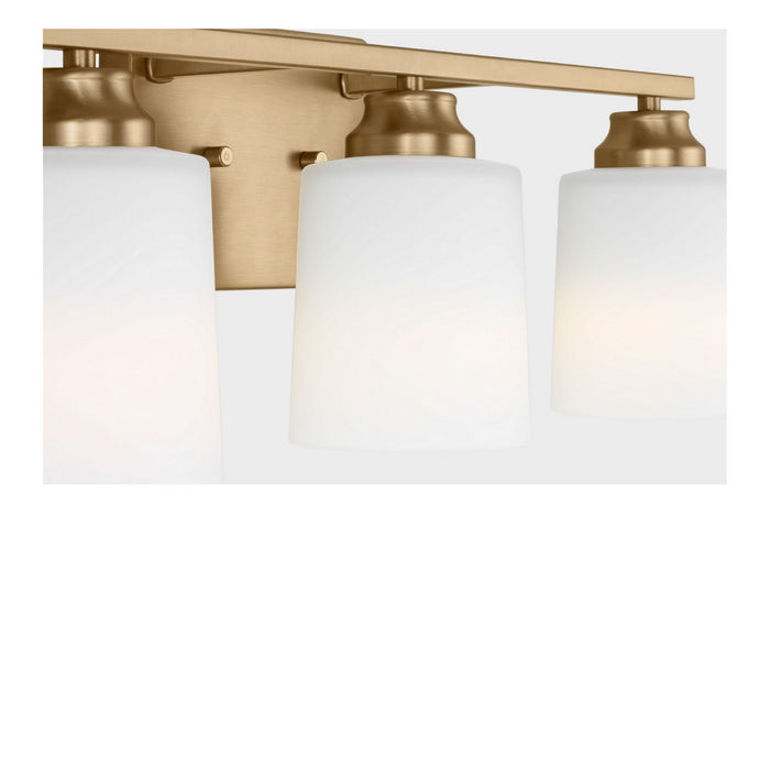 Generation Lighting - 4420903-848 - Three Light Bath - Vinton - Satin Brass