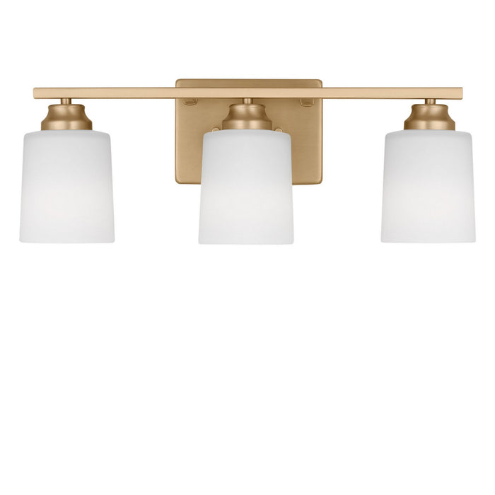 Generation Lighting - 4420903EN3-848 - Three Light Bath - Vinton - Satin Brass
