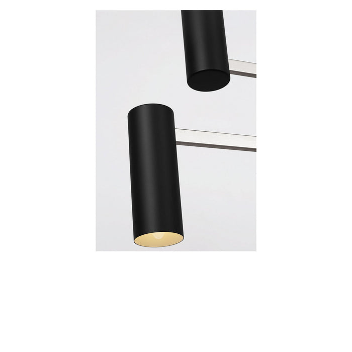 Generation Lighting - GLC2068BN - Eight Light Chandelier - Zentro - Brushed Nickel
