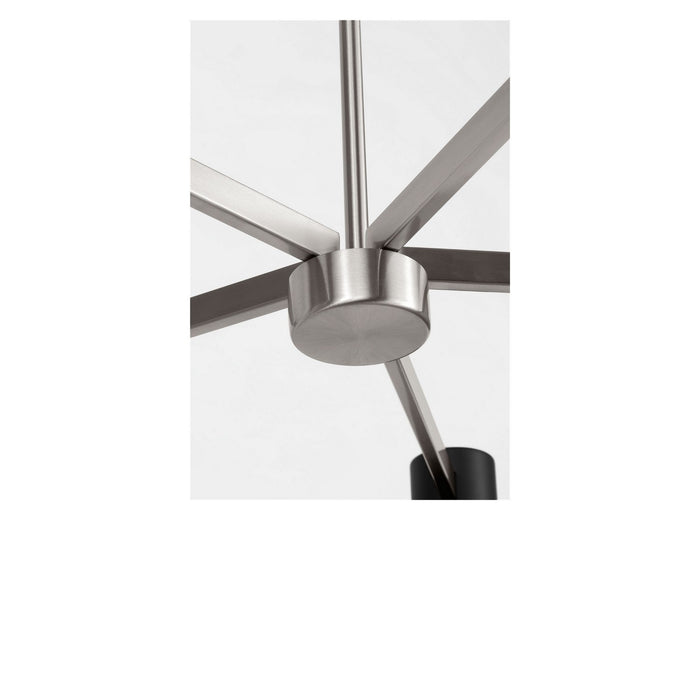 Generation Lighting - GLC2068BN - Eight Light Chandelier - Zentro - Brushed Nickel