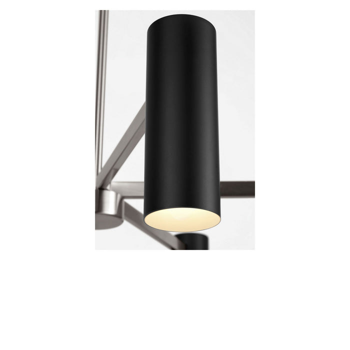 Generation Lighting - GLC2068BNE - Eight Light Chandelier - Zentro - Brushed Nickel