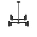 Generation Lighting - GLC2068MBKE - Eight Light Chandelier - Zentro - Midnight Black