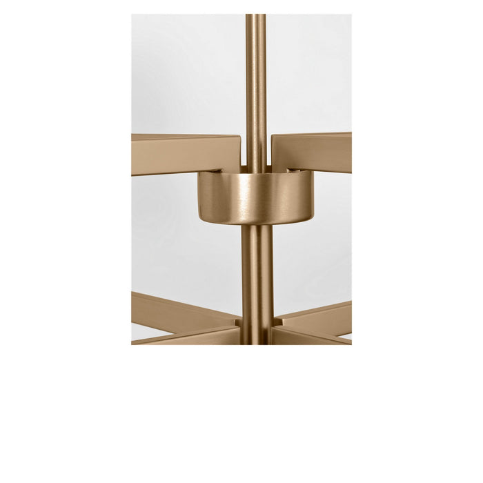 Generation Lighting - GLC2068SB - Eight Light Chandelier - Zentro - Satin Brass