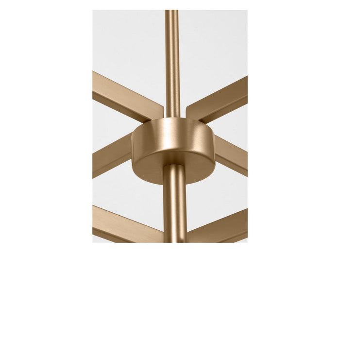 Generation Lighting - GLC2068SBE - Eight Light Chandelier - Zentro - Satin Brass