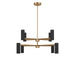Generation Lighting - GLC2068SBE - Eight Light Chandelier - Zentro - Satin Brass