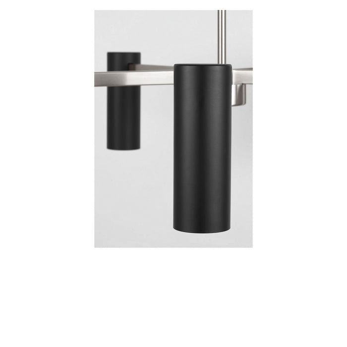 Generation Lighting - GLC2055BNE - Five Light Chandelier - Zentro - Brushed Nickel