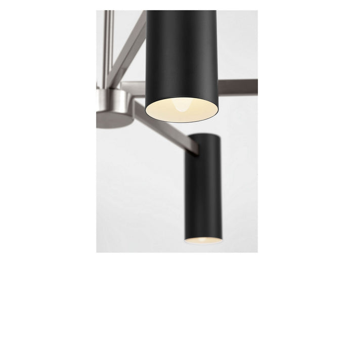 Generation Lighting - GLC2055BNE - Five Light Chandelier - Zentro - Brushed Nickel