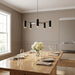 Generation Lighting - GLC2055BNE - Five Light Chandelier - Zentro - Brushed Nickel