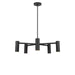 Generation Lighting - GLC2055MBK - Five Light Chandelier - Zentro - Midnight Black