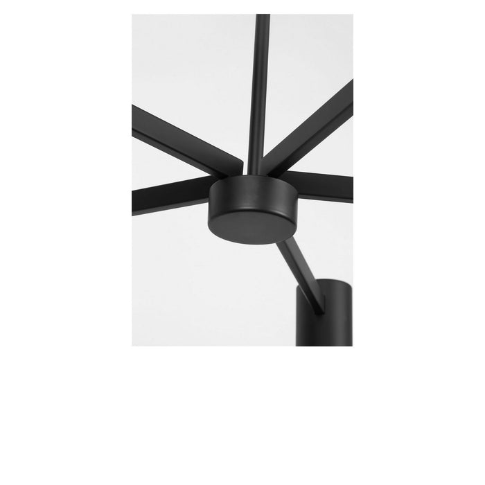 Generation Lighting - GLC2055MBK - Five Light Chandelier - Zentro - Midnight Black