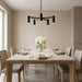 Generation Lighting - GLC2055MBK - Five Light Chandelier - Zentro - Midnight Black