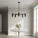 Generation Lighting - GLC2055MBKE - Five Light Chandelier - Zentro - Midnight Black