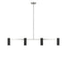 Generation Lighting - GLC2074BN - Four Light Linear Chandelier - Zentro - Brushed Nickel