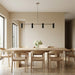 Generation Lighting - GLC2074BN - Four Light Linear Chandelier - Zentro - Brushed Nickel