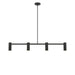 Generation Lighting - GLC2074MBKE - Four Light Linear Chandelier - Zentro - Midnight Black