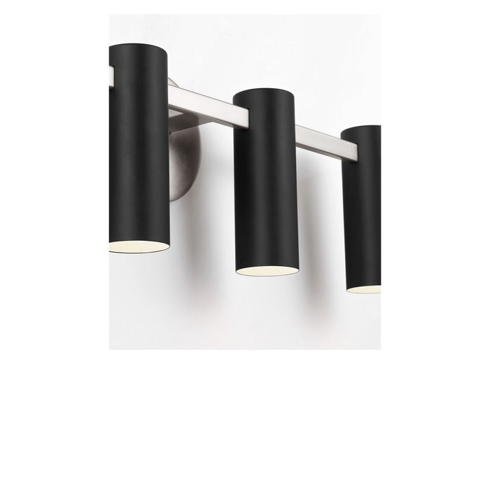 Generation Lighting - GLV2084BNE - Four Light Vanity - Zentro - Brushed Nickel