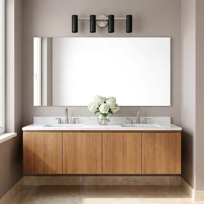 Generation Lighting - GLV2084BNE - Four Light Vanity - Zentro - Brushed Nickel