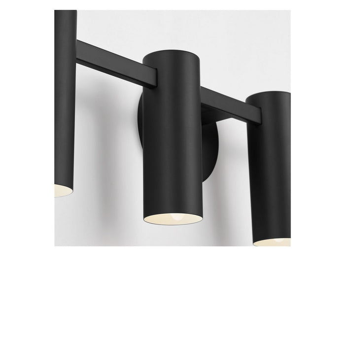 Generation Lighting - GLV2084MBK - Four Light Vanity - Zentro - Midnight Black