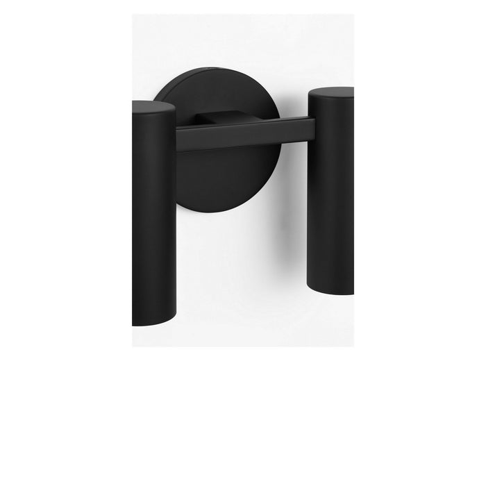 Generation Lighting - GLV2084MBKE - Four Light Vanity - Zentro - Midnight Black
