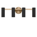 Generation Lighting - GLV2084SB - Four Light Vanity - Zentro - Satin Brass