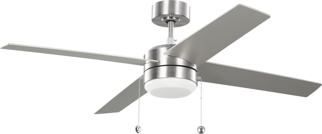 Generation Lighting - 4LNI52BSAWD - 52" Ceiling Fan - Loni - Brushed Steel