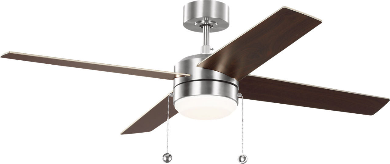 Generation Lighting - 4LNI52BSAWD - 52" Ceiling Fan - Loni - Brushed Steel