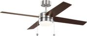 Generation Lighting - 4LNI52BSAWD - 52" Ceiling Fan - Loni - Brushed Steel