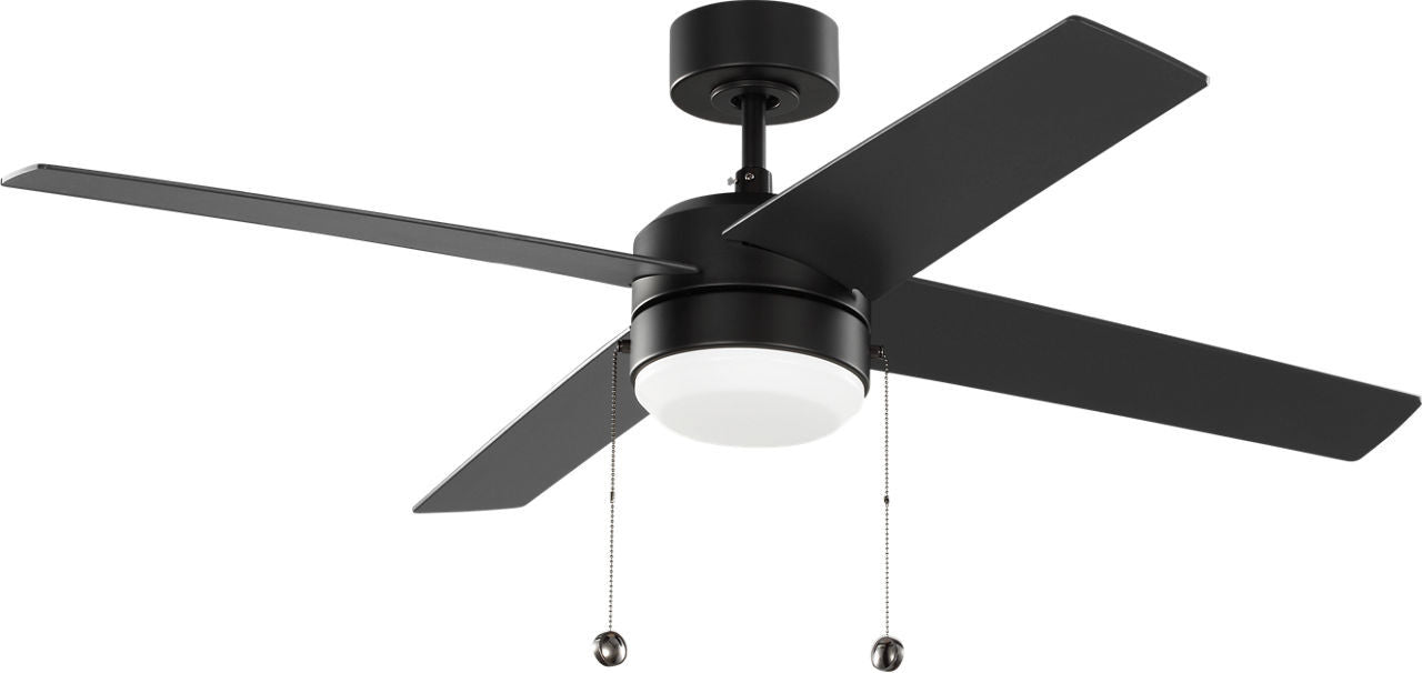 Generation Lighting - 4LNI52MBKAWD - 52" Ceiling Fan - Loni - Midnight Black
