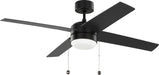 Generation Lighting - 4LNI52MBKAWD - 52" Ceiling Fan - Loni - Midnight Black