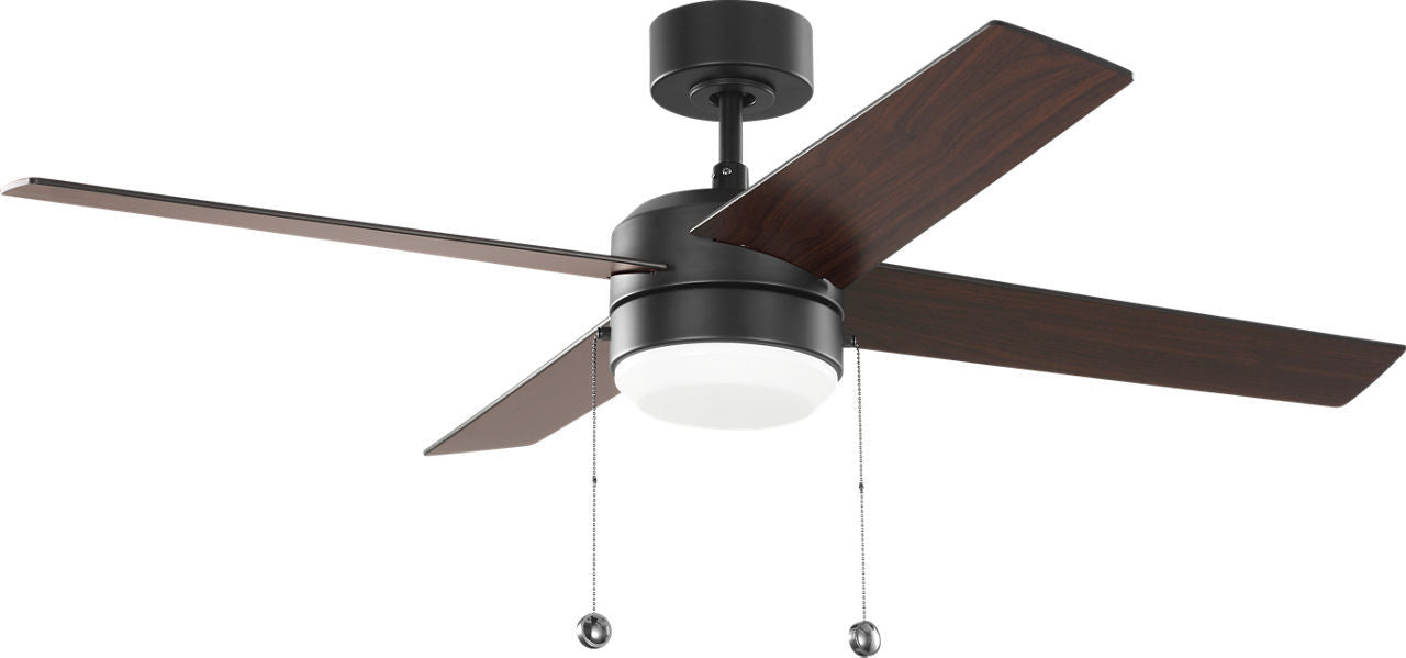 Generation Lighting - 4LNI52MBKAWD - 52" Ceiling Fan - Loni - Midnight Black
