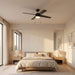 Generation Lighting - 4LNI52MBKAWD - 52" Ceiling Fan - Loni - Midnight Black