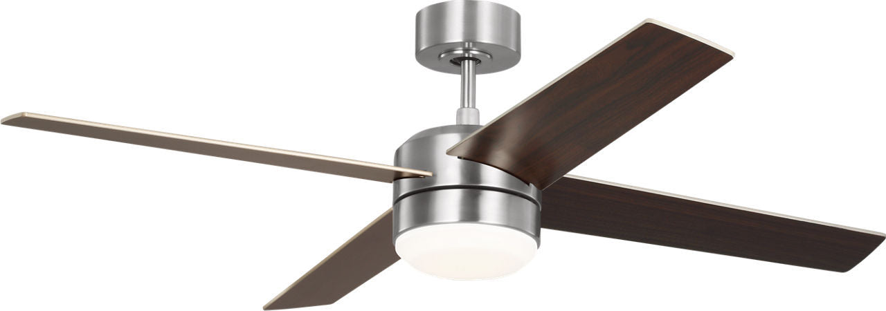 Generation Lighting - 4LNIR52BSAWD - 52" Ceiling Fan - Loni - Brushed Steel