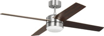 Generation Lighting - 4LNIR52BSAWD - 52" Ceiling Fan - Loni - Brushed Steel