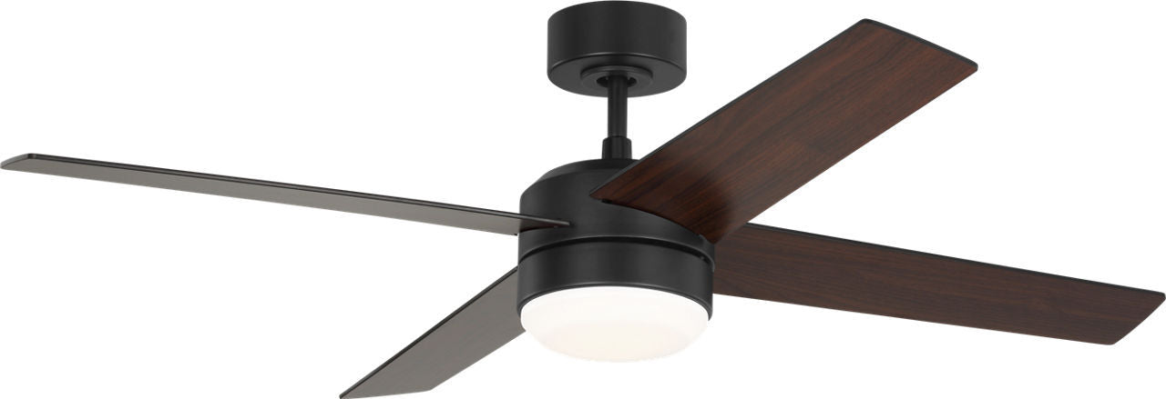 Generation Lighting - 4LNIR52MBKAWD - 52" Ceiling Fan - Loni - Midnight Black