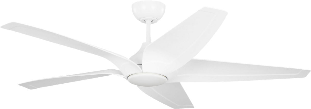 Generation Lighting - 5DLWCSM56RZWD - 56" Ceiling Fan - Dellwood - Matte White