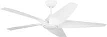 Generation Lighting - 5DLWCSM56RZWD - 56" Ceiling Fan - Dellwood - Matte White