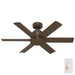 Hunter - 50014 - 44" Ceiling Fan - Kennicott - Matte Bronze
