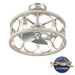 Hunter - 50104 - 22" Fandelier - Haven Fandelier - Brushed Nickel