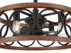 Hunter - 50105 - 22" Fandelier - Haven Fandelier - Matte Black