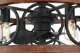 Hunter - 50105 - 22" Fandelier - Haven Fandelier - Matte Black