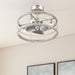 Hunter - 50106 - 22" Fandelier - Bridgette Fandelier - Brushed Nickel