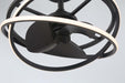 Hunter - 50300 - 20" Fandelier - Cirro Fandelier - Matte Black