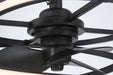 Hunter - 50300 - 20" Fandelier - Cirro Fandelier - Matte Black