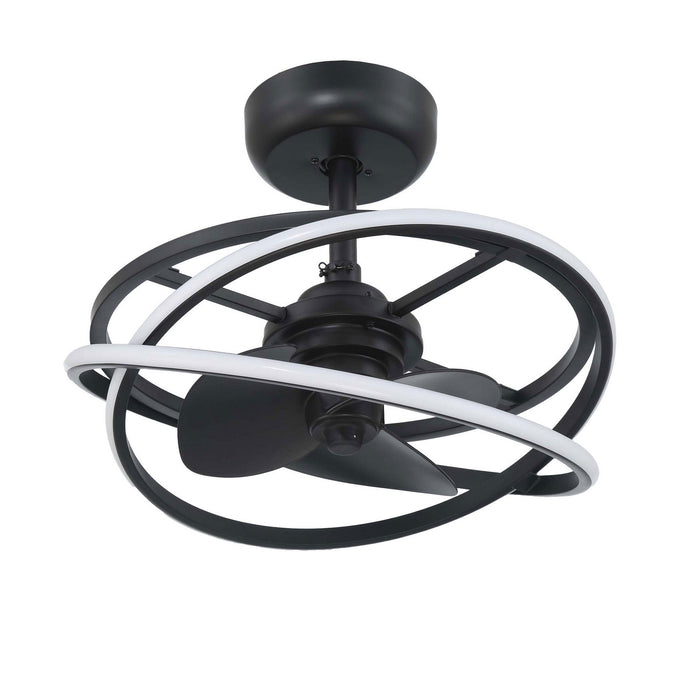 Hunter - 50300 - 20" Fandelier - Cirro Fandelier - Matte Black