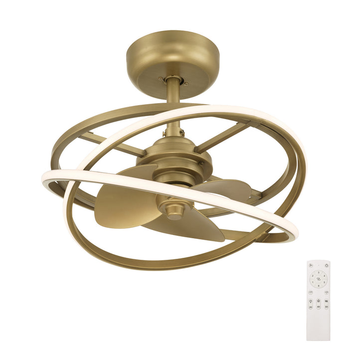 Hunter - 50460 - 20" Fandelier - Cirro Fandelier - Luxe Gold
