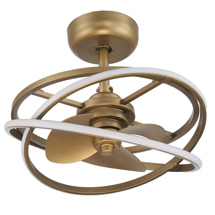 Hunter - 50460 - 20" Fandelier - Cirro Fandelier - Luxe Gold