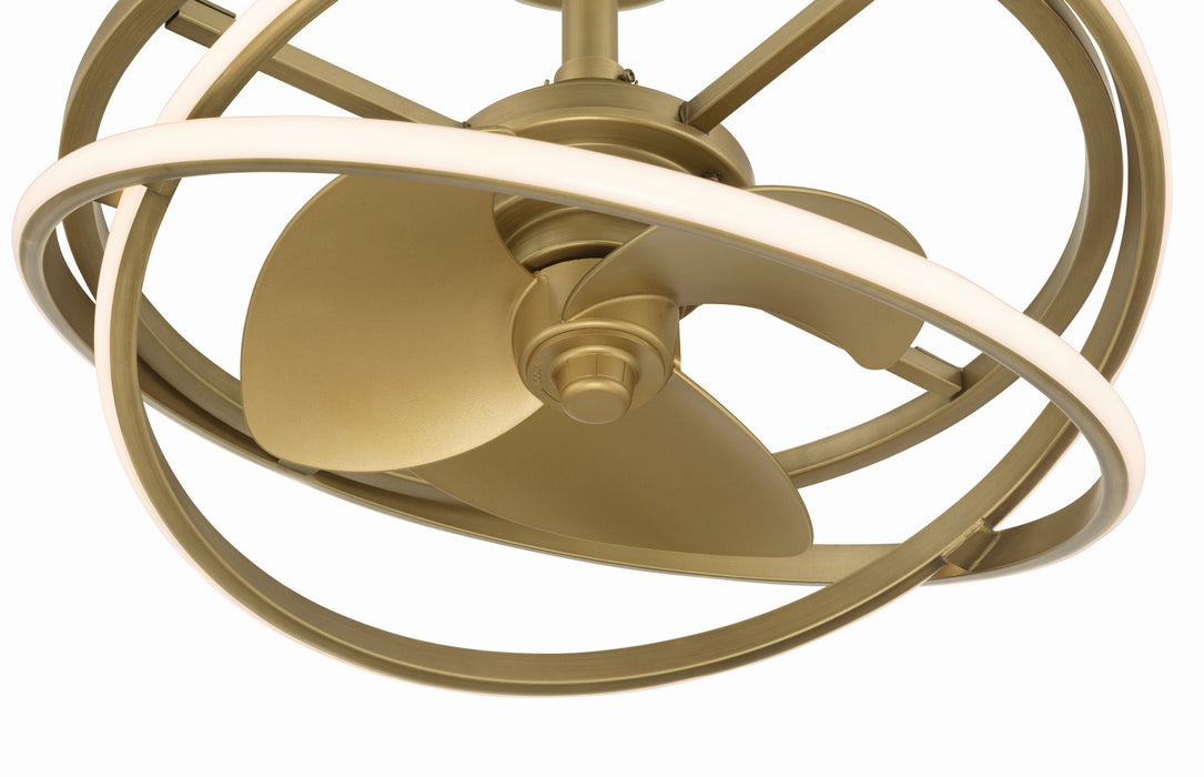Hunter - 50460 - 20" Fandelier - Cirro Fandelier - Luxe Gold